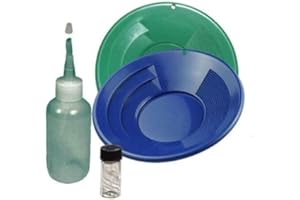 Sluice Monkey 10" Green & Blue Gold Pan Panning Kit with Sniffer & Vial