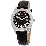 Victorinox Garrison Black Dial Leather Strap Ladies Watch 241017CB