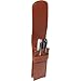 Royce Leather Genuine Leather Double Pen Case Holder (Tan)