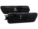 Topline Autopart Depo Black Clear Side Marker Bumper Parking Lights Lamps 99-05 Vw Mk4 Golf Jetta