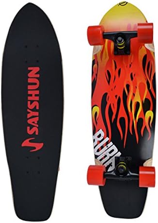 SAYSHUN Complete Skateboard for Beginners and Professional 30" Cruiser Board