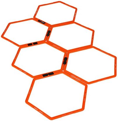 EFITMENT Hexagonal Hex Speed Rings, Agility Rings, Training Rings, Workout Rings for Fitness & Foot Work - A009