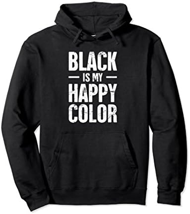 Unisex Distressed Funny Goth Hoodie XL: Black