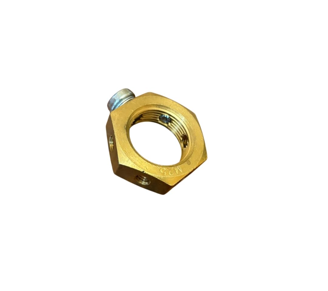 25mm Brass Earth Locknut, M25 Earthing Nut, SWA Earth Nut, 25mm Brass Earth Locknut, 25mm Earthing Nut, M25 Earthing Locknut - 1 NUT