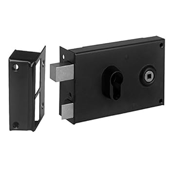 mit Griff Horizontal und mit Schlüssel für Öffnung links außen 88 x 140