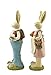 Easter Bunnies Hand Painted with Easter Rabbits Home Decoration 6.1 Inch