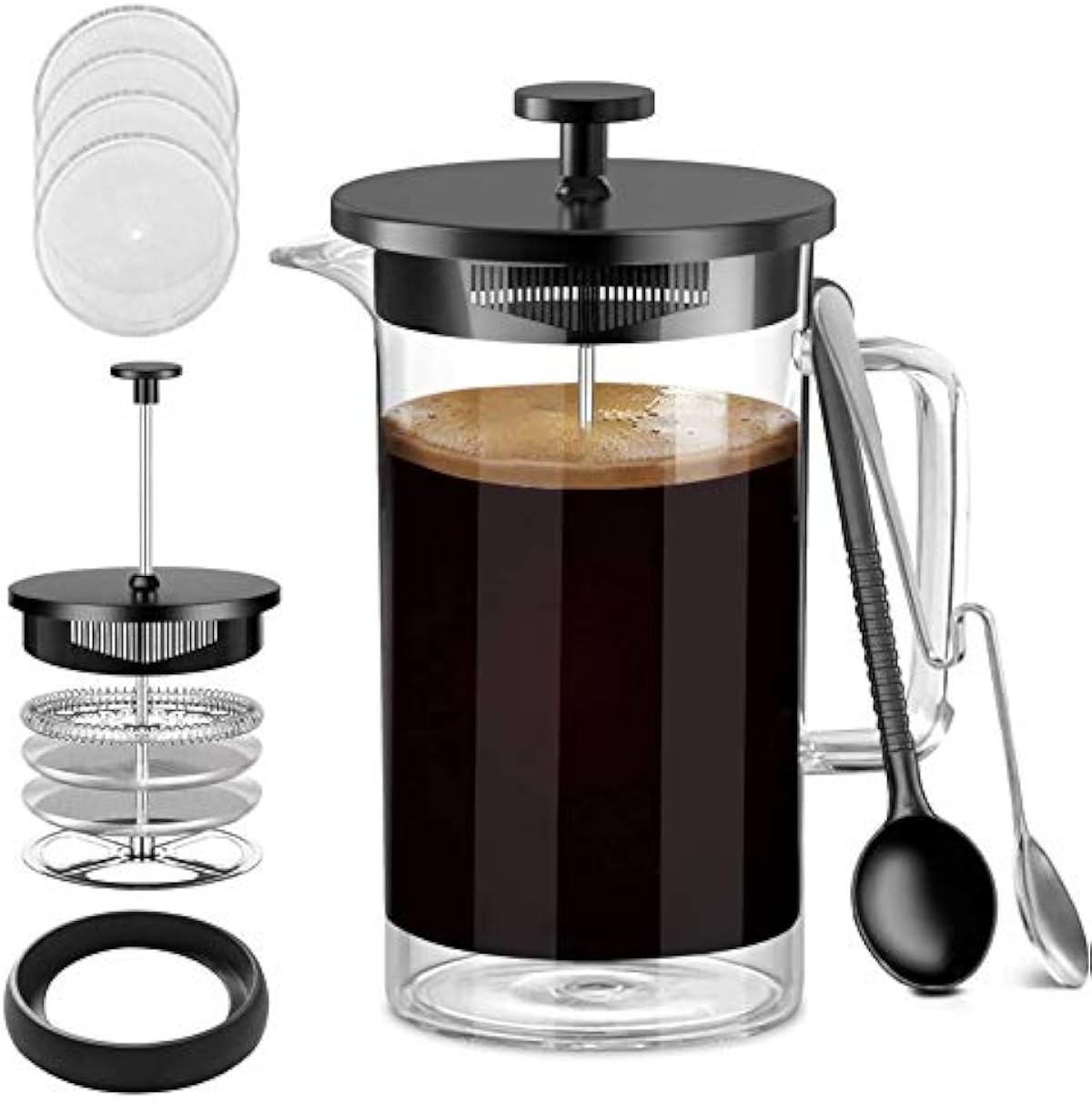 French Press, 34 oz 8 Cup 304 Stainless 