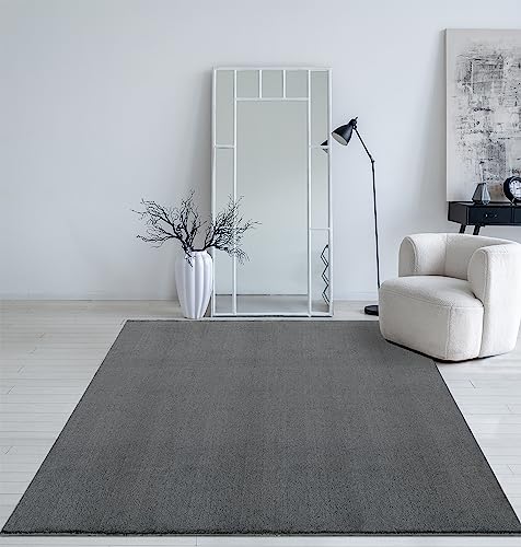 Mia´s Teppiche Taos – kuscheliger Kurzflor Teppich in Felloptik, super Soft & waschbar bis 30°C, mit Anti-Rutsch-Unterseite, Wohnzimmer & Schlafzimmer