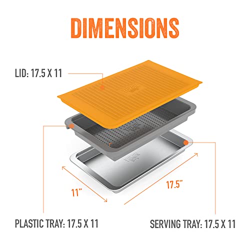 Food Prep BBQ Tray The Yukon Glory™ Grill Prep Trays Include Plastic