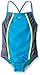 Speedo Girl's Swimsuit One Piece Thin Straps Heather Cyan