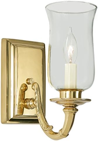 JVI Designs 270-01 1-Light Virginia Sconce with Hurricane Shade