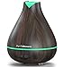 PurSteam Essential Oil Diffuser, Wood Grain Aromatherapy Diffuser Ultrasonic Cool Mist Humidifier with Color LED Light Changing and Waterless Auto Shut-off for Bedroom Office Home Baby Room Yoga
