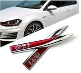 VW POLO GOLF GTI 4 5 6 7 MK4 MK5 MK6 MK7 Metal Side Wing Fender Badge