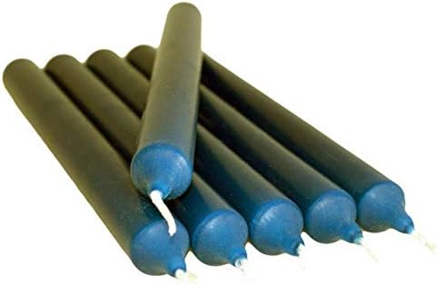 SET OF 5-21cm Dinner Candles - Bistro/Church Style - Non-Drip (Navy Blue)