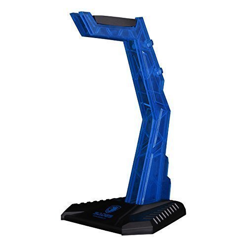 Sades S-xlyz Gaming Headset Cradle Acrylic Bracket Stand Head-Mounted Display Rack Headphone Hanger Holder for Gamers (Blue)