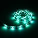 BRIGHTRONIC Battery Operated USB LED Strip Lights, BT 1.5m/4.92ft RGB SMD 5050 45 LEDs IP65 Waterproof Flexible Color Changing Light with Mini Controller and Battery Box for Decoration