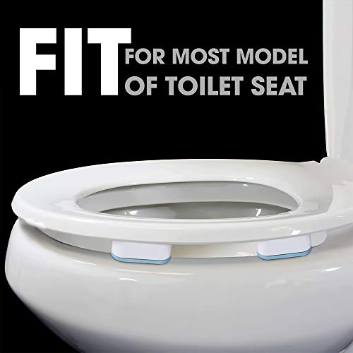 Strongest Adhesive Toilet Seat Bumper Replacement Kit for Bidet, Blue