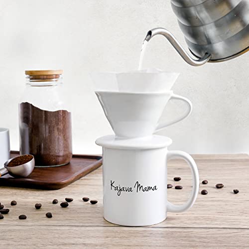Kajava Mama Pour Over Coffee Dripper Ceramic Slow Brewing Accessories