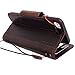 Genuine Italian full real Leather Case for Iphone 8 plus Book Wallet slim cover Handmade Luxury cards slots Retro classic brown thin DavisCase