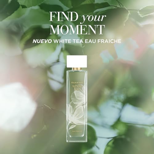 - White Tea, Eau de Toilette Spray, Fragranza Fresca e Dolce per le Donne, con Mandarino Italiano, Estratto di Tè Bianco e Legno di Madras, Calore Morbido - 100 ml