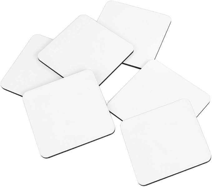 Weiye Sublimation Blank DIY Customized MDF Square Coaster Hardboard