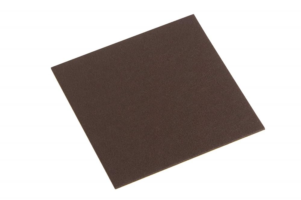 Metafranc Self Adhesive Pads, Brown, Effective Protection of Your Furniture and Chairs, for Delicate Floors, Felt Cutting, 645316, 100 x 100 mm (1 Stück)