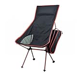IFLYING Ultralight Outdoor Patio Portable Folding Chair Innovative Foldable Camp Chair with Pillow for All Types of Outdoor Activities (Red)