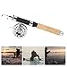 Alomejor Ice Fishing Wheel Mini Lightweight Telescopic Fishing Rod with Wooden Handle for Outdoor Ice Fishing (Ice Fishing Set Without Guides)thumb 4