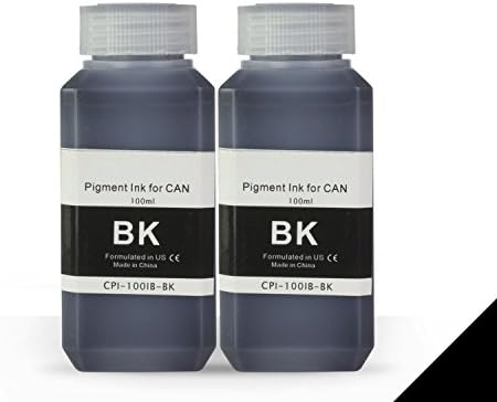 ALLINKTONER 2X Black Refill Ink 100 ml (3.4 oz) Bottle Compatible with Most Inkjet Printers & Refill Kit