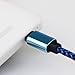 Micro USB Cable , COOME 3ft 6ft High Speed Nylon Braided USB 2.0 Sync Data Charging Charge Cord Wire for Samsung Motorola Blackberry Android Smartphones Pack of 2 (Blue)