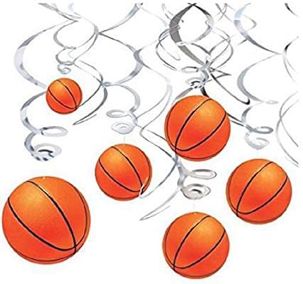 スポンサー プロダクト バスケットボール 誕生日 飾り付け Basketball スポーツ 運動 スラムダンク カッコイイ 可愛い 子供 男の子 バルーン 風船 螺旋 ガーランド Happy Birthday ケーキトッパー 21枚セット B07rqwz396 840円