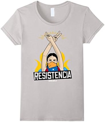 Womens RESISTENCIA Venezuela Large Silver