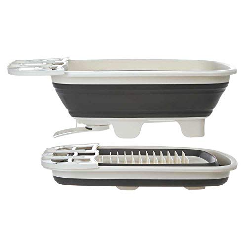 Prep Solutions by Progressive Swivel Spout Collapsible Dish Drainer PS-202 Large Dish Tub, Pop Up Portable Dish Tub, Washing Basin