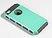 ULAK iPhone 5S Case, iPhone 5 Case, iPhone SE Case,Slim Fit Dual Layer Protection Case Shock Absorbing Hard Rugged Ultra Protective Back Rubber Cover with Impact Protection (Mint+Gray)