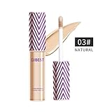QIBEST Professional Makeup Contour Concealer Eyeshadow Primer, Full Wear Concealer, Full Coverage, NATURAL (3)