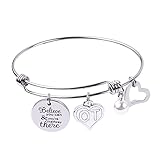 RUNXINTD Occupational Therapist Gifts Inspirational Jewelry Therapy Bracelet Believe You can and You're Halfway There Graduation Gift OT Gift (OT Silver Bracelet)