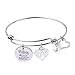 RUNXINTD Occupational Therapist Gifts Inspirational Jewelry Therapy Bracelet Believe You can and You're Halfway There Graduation Gift OT Gift (OT Silver Bracelet)