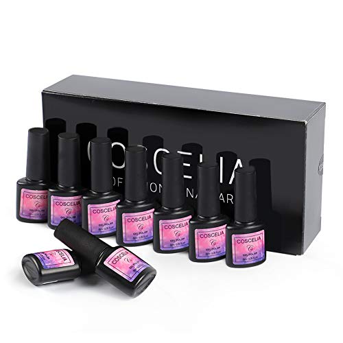 Fashion Zone 20 Colors Gel Nail Polish Set, Soak Off UV LED Gel Nail Polish Kit Manicure Salon Gift Kit 8ml - Thumbnail 7