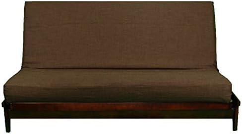 Futon Cover - Medley Sable - Linen Texture - Handmade in USA - King Size (78" x 80")