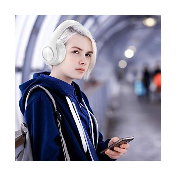 Bluetooth-Headphones-WirelessTuinyo-Over-Ear-Stereo-Wireless-Headset-35H-Playtime-with-deep-bass-Soft-Memory-Protein-Earmuffs-Built-in-Mic-Wired-Mode-PCCell-PhonesTV-White TUINYO Bluetooth Headphones Wireless, Over Ear Stereo Wireless Headset 40H Playtime with deep bass, Soft Memory-Protein…