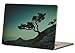 Macbook Pro Retina 15 inches Rubberized Hard Case for model A1395, GRAFICO Rise of Dawn Design with Green Bottom Case, Come with Keyboard Cover