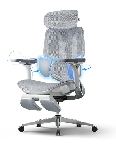 Hbada E3 Pro Ergonomic Office Desk Chair, with 3 Zone Dynamic Lumbar Support, 4D Adjustable Headboard, 6D Adjustable Armrests