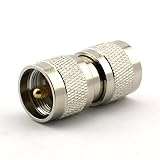 Maxmoral 2PCS UHF Male to UHF Male PL-259 PL259 Connector RF Coax Coaxial Adapter