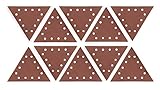 WEN 6377SP120 Drywall Sander 120-Grit Hook & Loop 11-1/4" Triangle Sandpaper, 10 Pack