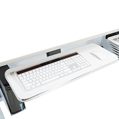 Versa Tables Under-Desk Sliding Ergonomic Keyboard Tray with Adjustable Articulating Arm, 24