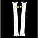 king's deal 100 Pcs Bam Bam Thunder Sticks, Cheerleading Outfit, Inflatable Noisemakers (Price /50 Pairs) (White)