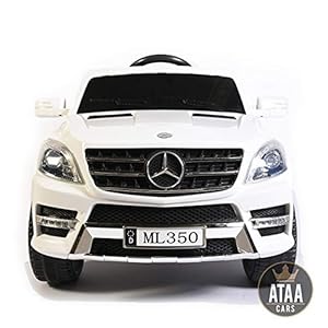 ATAA Mercedes ML350 Licenciado batería 12v – Blanco – Grandes Dimensiones 110*67*53cm