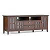 SIMPLIHOME Artisan SOLID WOOD Universal TV Media Stand, 72 inch Wide, Contemporary, Living Room Entertainment Center…