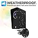 Wall Mount and Protective Case for Wyze Cam Pan, Weather Proof Adjustable for Indoor and Outdoor Anti-Sun Glare and UV Protection Very Easy to Install (Black)