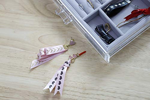 Replace TZ P-Touch Embellish Satin Ribbon 12mm 0.47 inch Tape TZe-131 TZe-231 TZe-R234 TZe-RE34 TZe-RW34(Red/Pink/White) Ribbon Label,Compatible for Brother PT-D210 PTH110 PTD400AD Cube,13.1Ft(4m), 5P